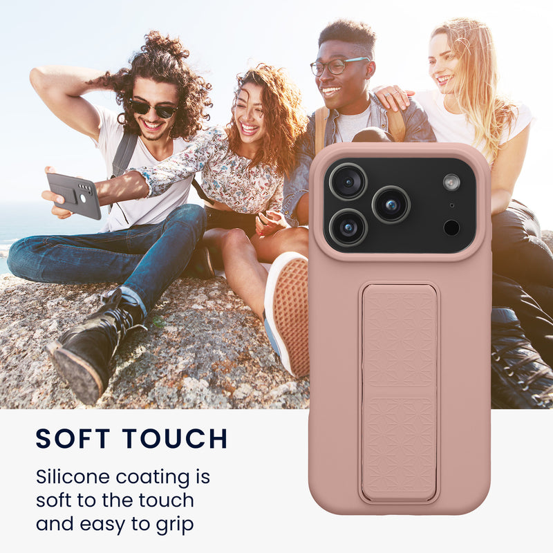 kwmobile Handyhülle für Apple iPhone 17 Pro Hülle Case mit Fingerhalter und Stand Schutzhülle Cover