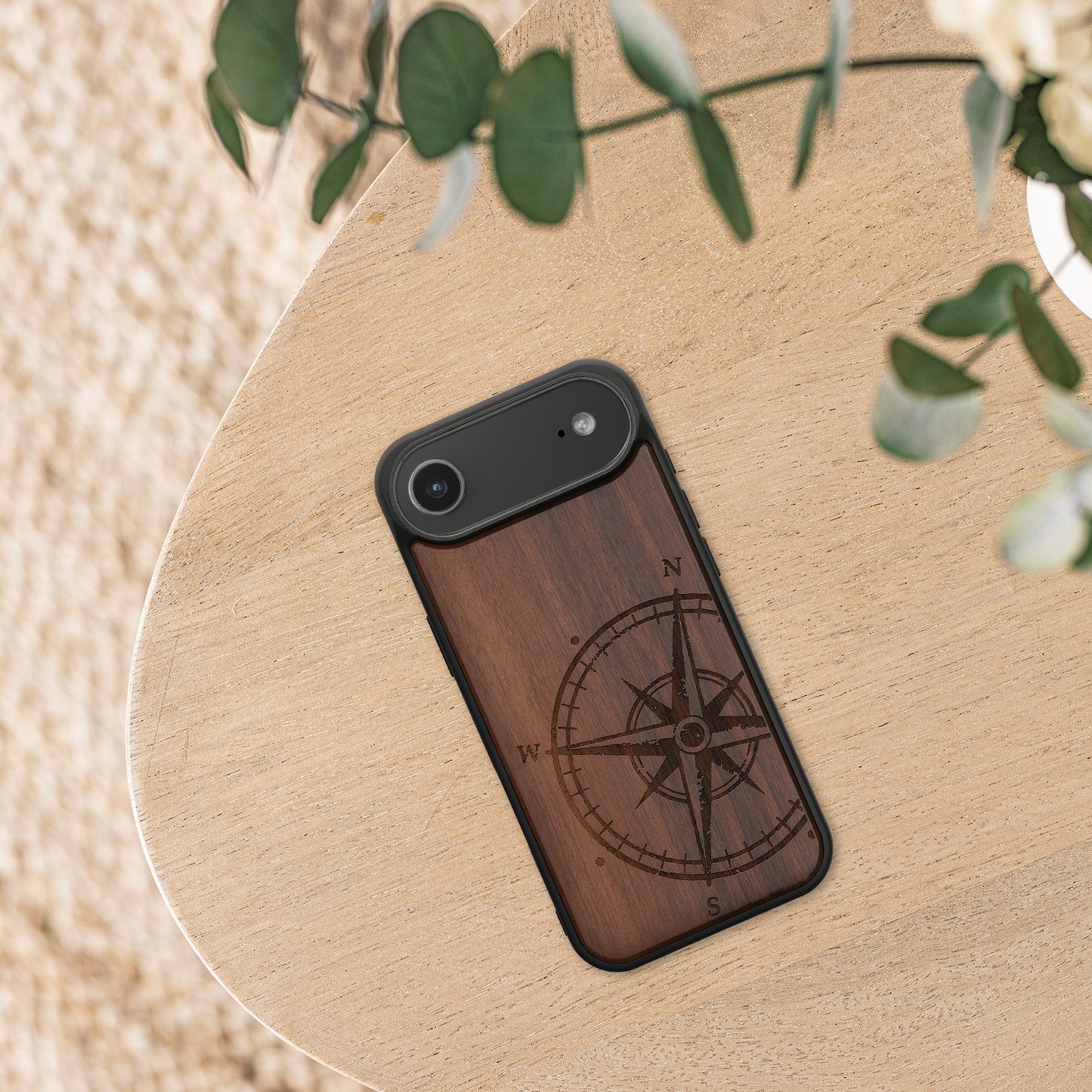 kwmobile Hülle kompatibel mit Apple iPhone Air Hülle - Handy Cover - TPU Handyhülle Kompass Vintage