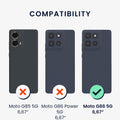 kwmobile Handyhülle für Motorola Moto G86 5G - Case - Kabelloses Laden - Schutzhülle Cover