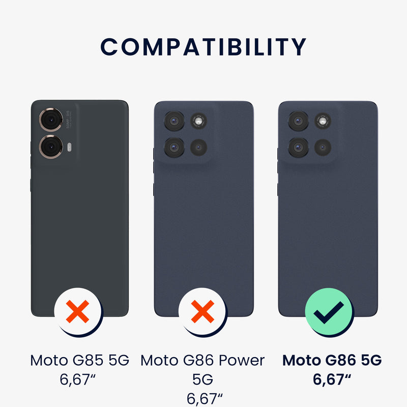 kwmobile Handyhülle für Motorola Moto G86 5G - Case - Kabelloses Laden - Schutzhülle Cover