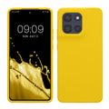 kwmobile Hülle kompatibel mit Motorola Moto G86 5G Hülle - Silikon Handy Case - Handyhülle weiche Oberfläche - kabelloses Laden - Strahlend Gelb Strahlend Gelb  
