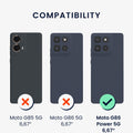 kwmobile Handyhülle für Motorola Moto G86 Power 5G Hülle - Case Silikon - Kabelloses Laden - Schutzhülle Cover
