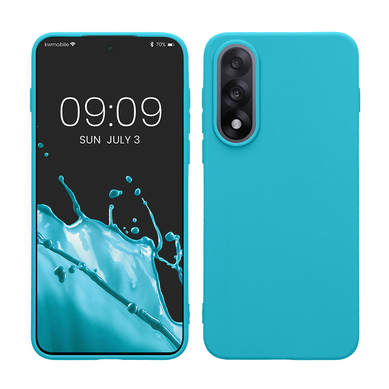 kwmobile Hülle kompatibel mit OnePlus Nord 5 Hülle - weiches TPU Silikon Case - Cover geeignet für kabelloses Laden - Cool Glacier Cool Glacier  