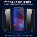 kwmobile Sichtschutz Schutzfolie für Apple iPhone 16 Folie Displayschutz Privacy Screen Protector Sichtschutzfolie Handyfolie Displayfolie Blickschutzfolie