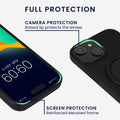 kwmobile Hülle für Apple iPhone 15 Handyhülle Case kompatibel mit MagSafe Cover mit Ringständer