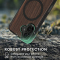 Hülle für Apple iPhone 16 Handyhülle - Holz TPU Cover