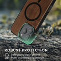 kwmobile Hülle für Apple iPhone 16 Pro Max Handyhülle - Cover aus und TPU - Kompatibel mit MagSafe - Case in Schwarz
