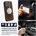 kwmobile Hülle für Apple iPhone 16 Pro Max Handyhülle - Cover aus und TPU - Kompatibel mit MagSafe - Case in Schwarz