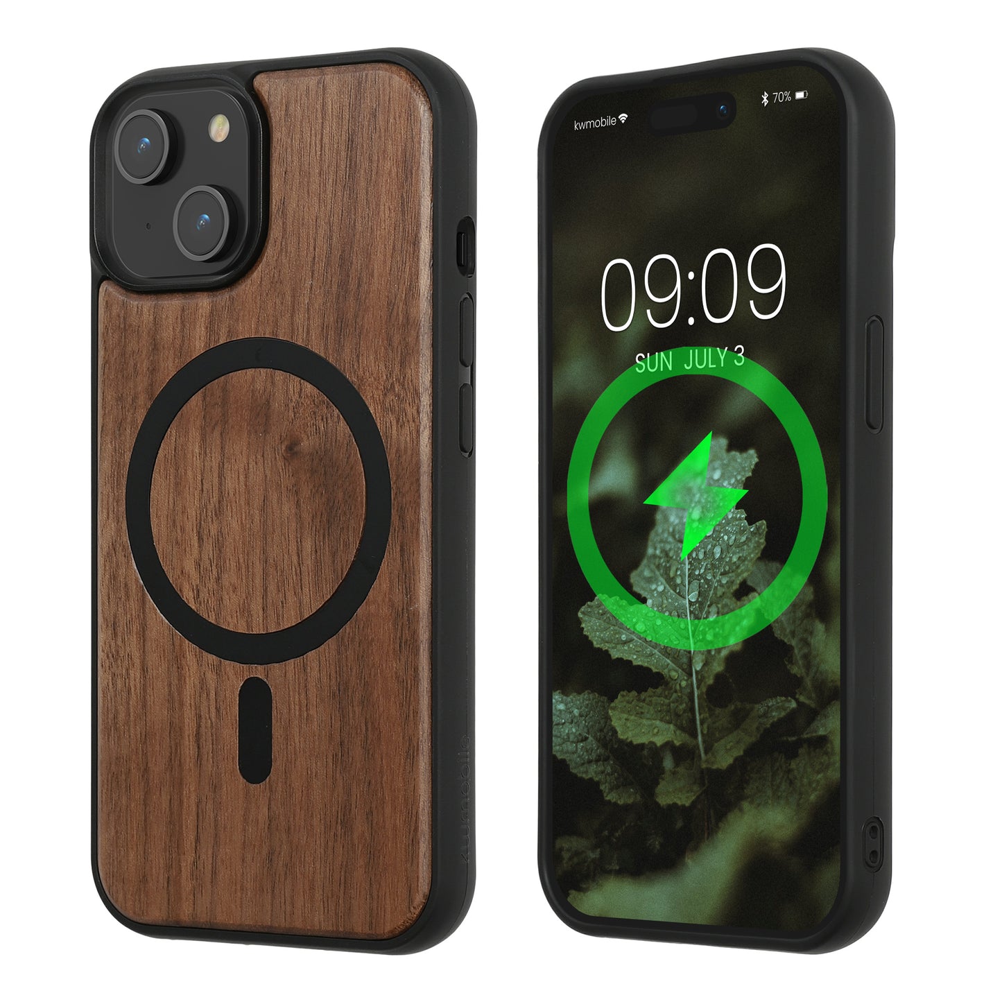 Hülle für Apple iPhone 15 Handyhülle - Holz TPU Cover