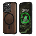 kwmobile Hülle für Apple iPhone 15 Pro Handyhülle - Cover aus und TPU - Kompatibel mit MagSafe - Case in Schwarz