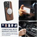 kwmobile Hülle für Apple iPhone 15 Pro Handyhülle - Cover aus und TPU - Kompatibel mit MagSafe - Case in Schwarz