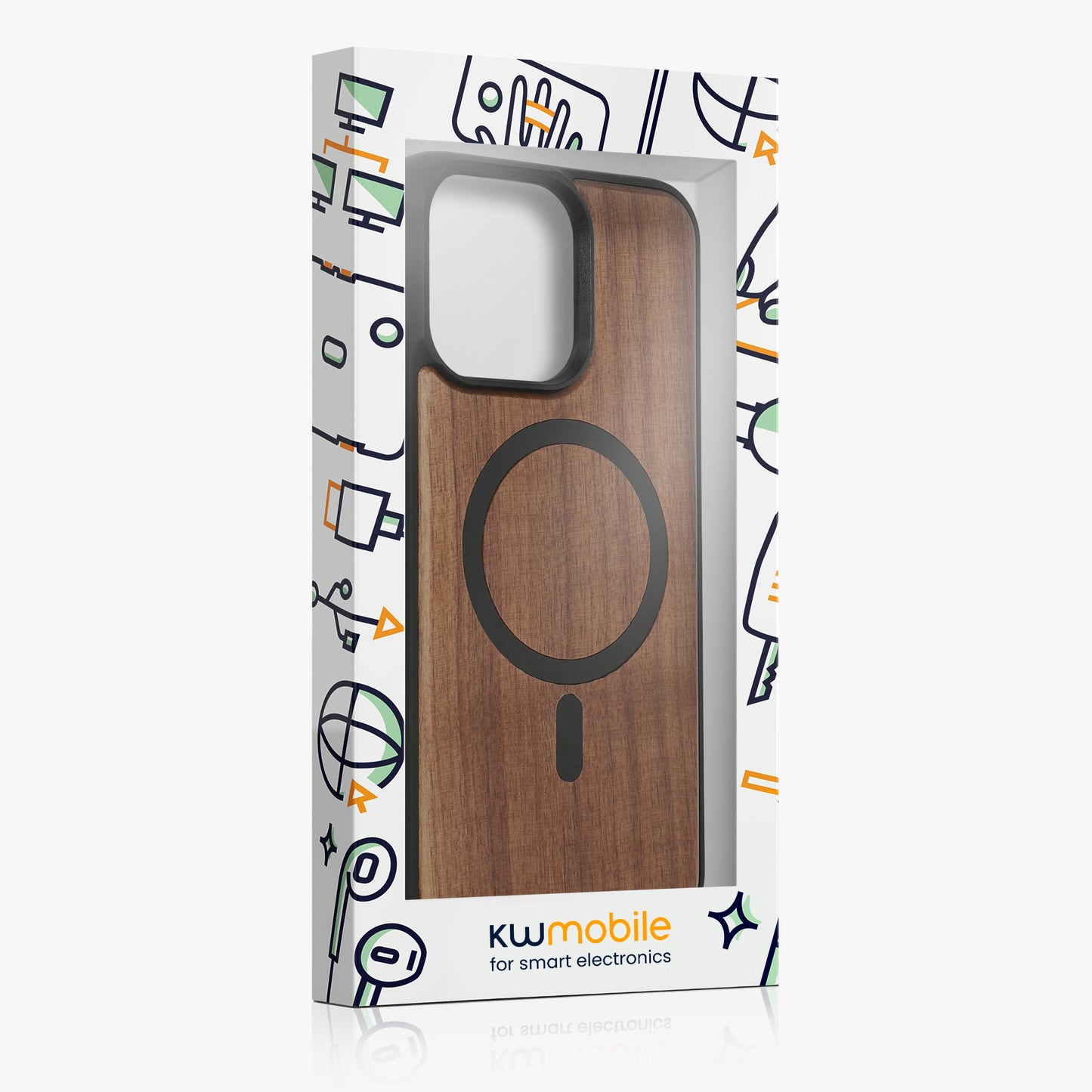 kwmobile Hülle für Apple iPhone 15 Pro Max Handyhülle - Cover aus TPU - Kompatibel mit MagSafe - Case in Schwarz