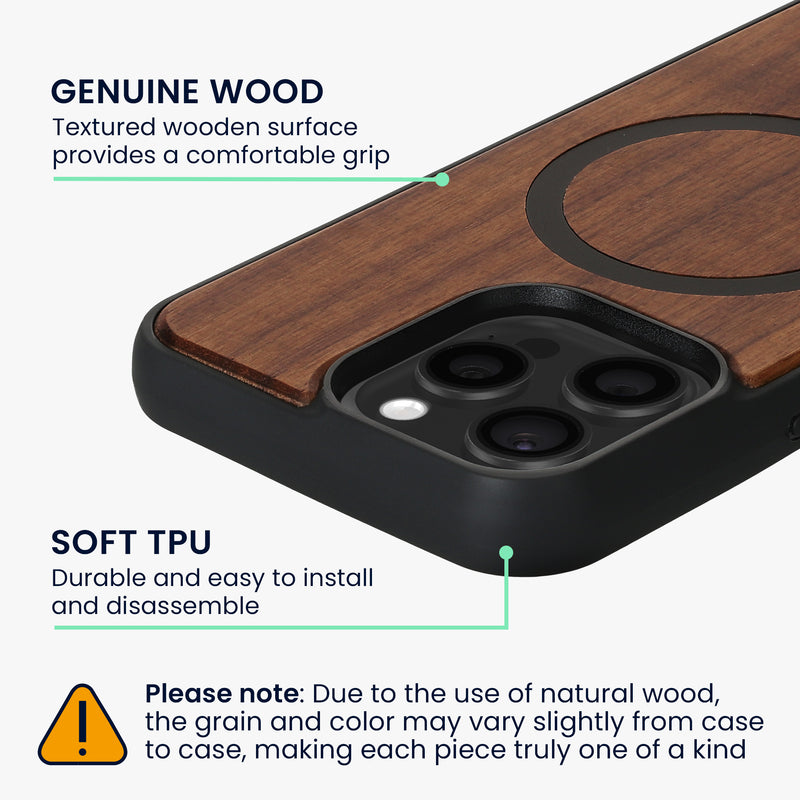 kwmobile Hülle für Apple iPhone 15 Pro Max Handyhülle - Cover aus TPU - Kompatibel mit MagSafe - Case in Schwarz
