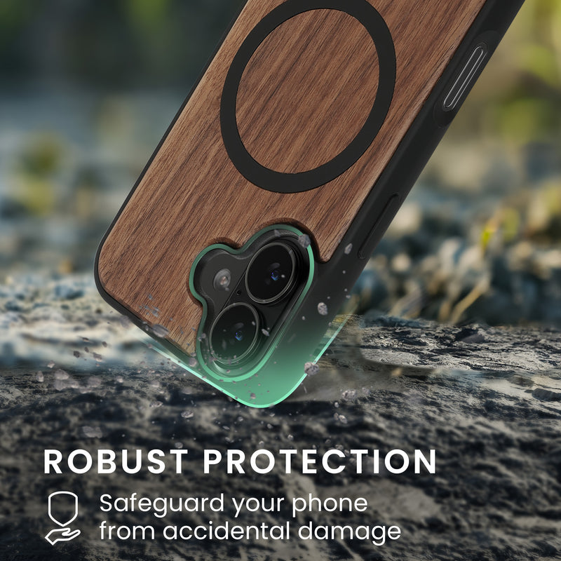 Hülle für Apple iPhone 17 Handyhülle - Holz TPU Cover