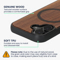 Hülle für Apple iPhone 17 Handyhülle - Holz TPU Cover