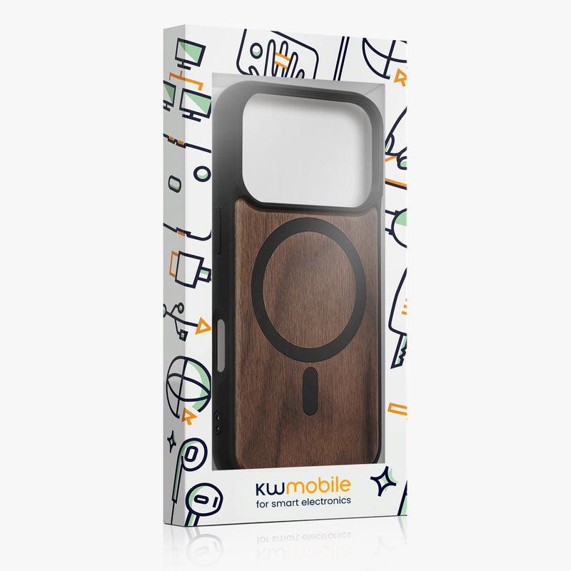 kwmobile Hülle für Apple iPhone 17 Pro Handyhülle - Cover aus TPU - Kompatibel mit MagSafe - Case in Schwarz