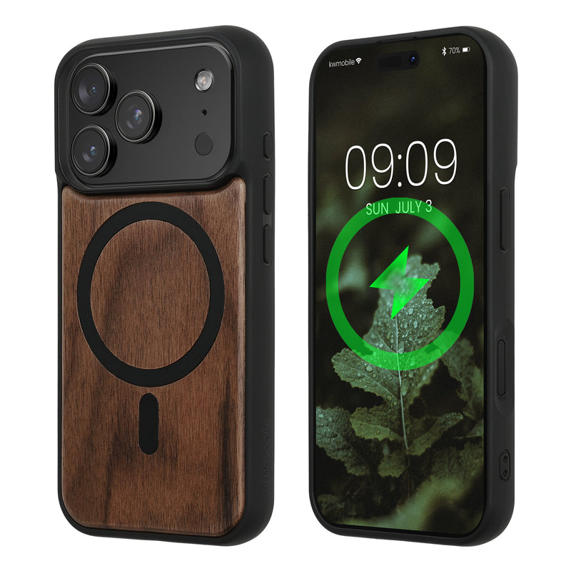 kwmobile Hülle für Apple iPhone 17 Pro Handyhülle - Cover aus TPU - Kompatibel mit MagSafe - Case in Schwarz