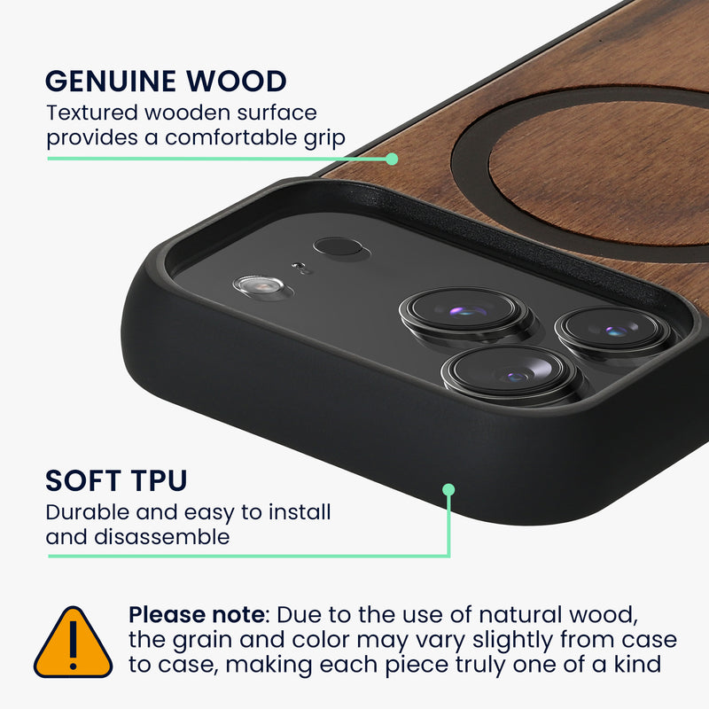 kwmobile Hülle für Apple iPhone 17 Pro Handyhülle - Cover aus TPU - Kompatibel mit MagSafe - Case in Schwarz