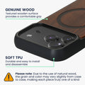 Hülle für Apple iPhone 17 Pro Max Handyhülle - Holz TPU Cover