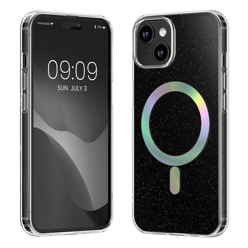 kwmobile Hülle kompatibel mit Apple iPhone 15 Handyhülle Hard Case mit TPU Bumber Schutzhülle kompatibel mit MagSafe Kameraschutz