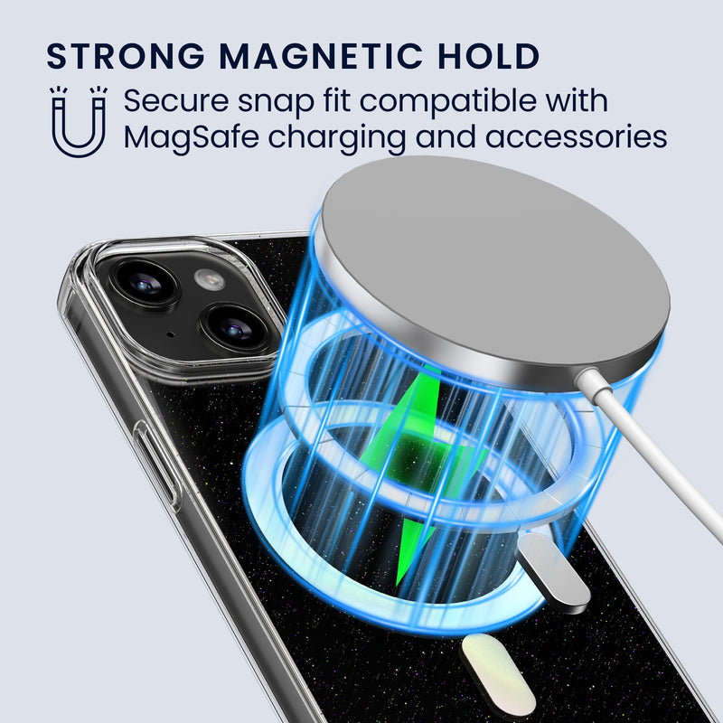 kwmobile Hülle kompatibel mit Apple iPhone 15 Handyhülle Hard Case mit TPU Bumber Schutzhülle kompatibel mit MagSafe Kameraschutz