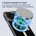 kwmobile Hülle kompatibel mit Apple iPhone 15 Pro Handyhülle Hard Case mit TPU Bumper Schutzhülle kompatibel mit MagSafe Kameraschutz