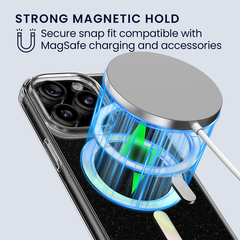 kwmobile Hülle kompatibel mit Apple iPhone 15 Pro Handyhülle Hard Case mit TPU Bumper Schutzhülle kompatibel mit MagSafe Kameraschutz