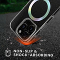 kwmobile Hülle kompatibel mit Apple iPhone 15 Pro Handyhülle Hard Case mit TPU Bumper Schutzhülle kompatibel mit MagSafe Kameraschutz