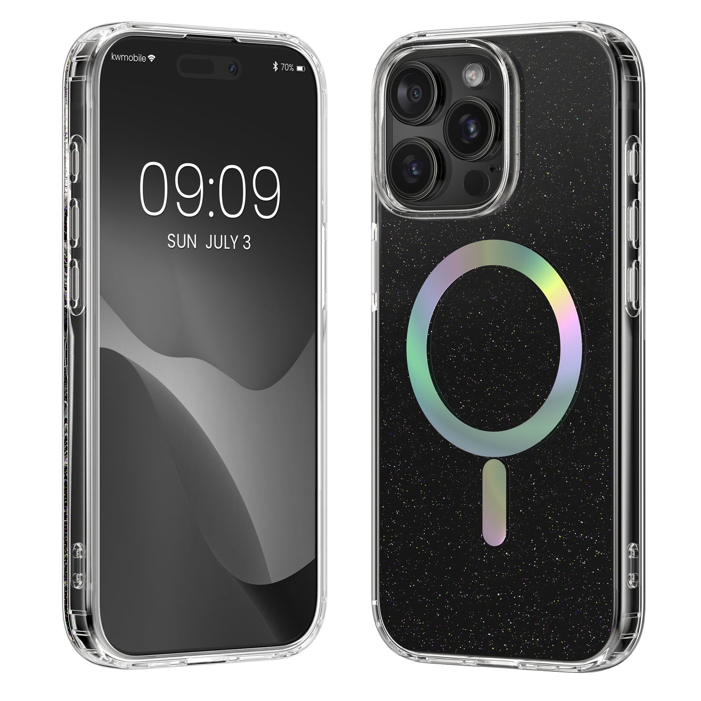 kwmobile Hülle kompatibel mit Apple iPhone 15 Pro Max Handyhülle Hard Case mit TPU Bumber Schutzhülle kompatibel mit MagSafe Kameraschutz