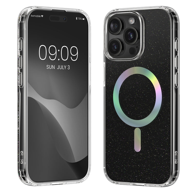 kwmobile Hülle kompatibel mit Apple iPhone 15 Pro Max Handyhülle Hard Case mit TPU Bumber Schutzhülle kompatibel mit MagSafe Kameraschutz