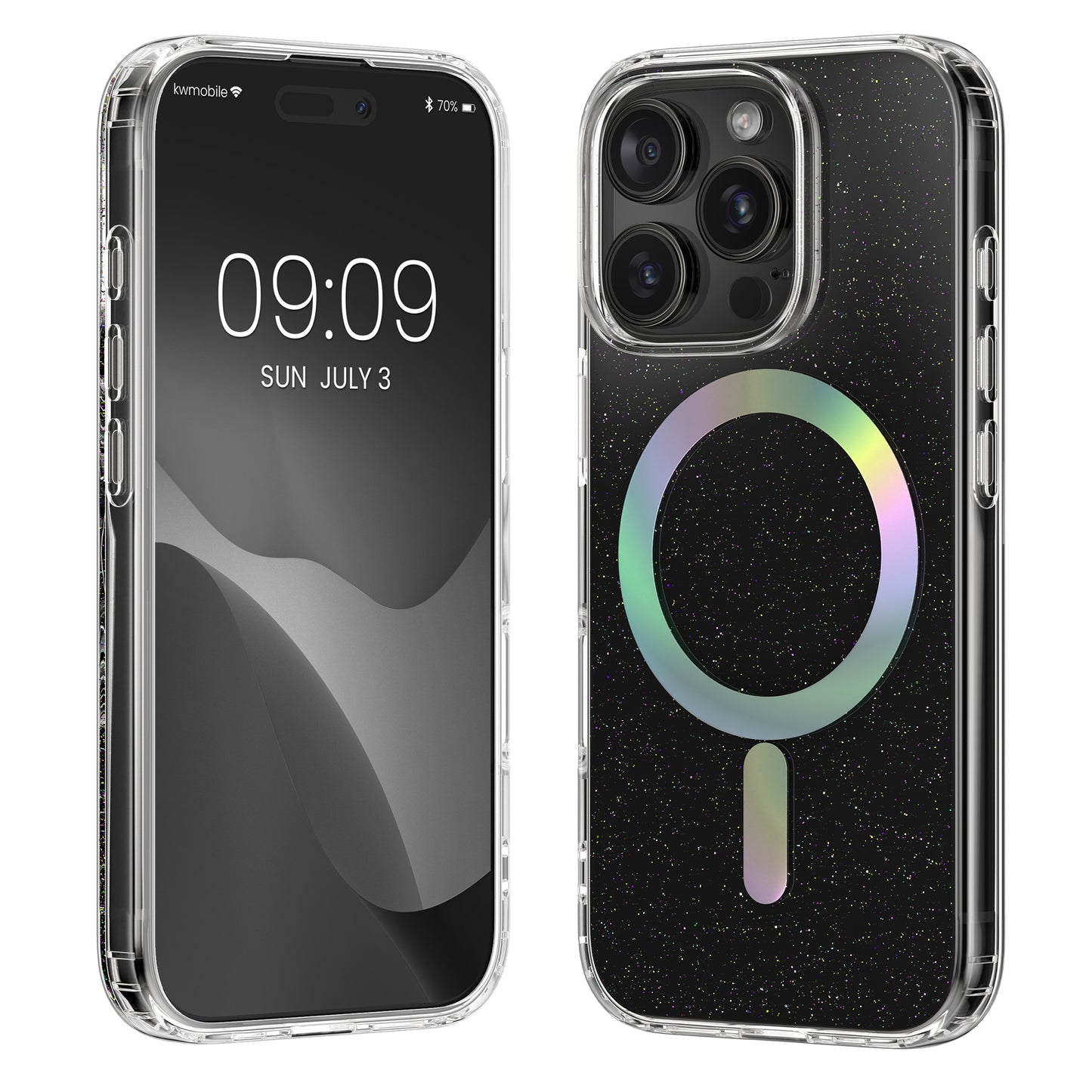 kwmobile Hülle kompatibel mit Apple iPhone 16 Pro Handyhülle Hard Case mit TPU Bumber Schutzhülle kompatibel mit MagSafe Kameraschutz