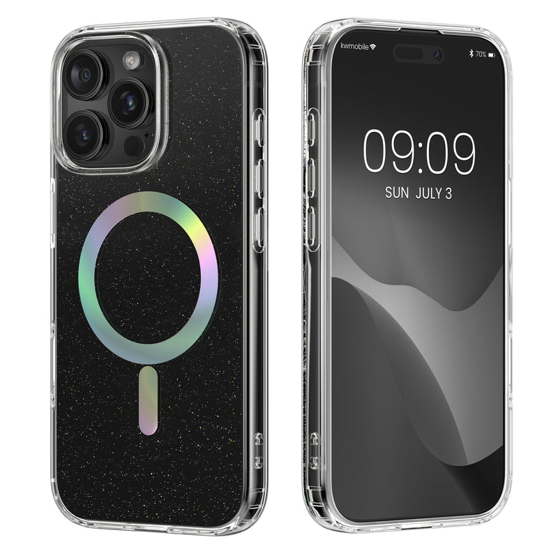 kwmobile Hülle kompatibel mit Apple iPhone 16 Pro Max Handyhülle - Hard Case mit TPU Bumber - Schutzhülle kompatibel mit MagSafe - Kameraschutz - Transparent Transparent  [dsg01]