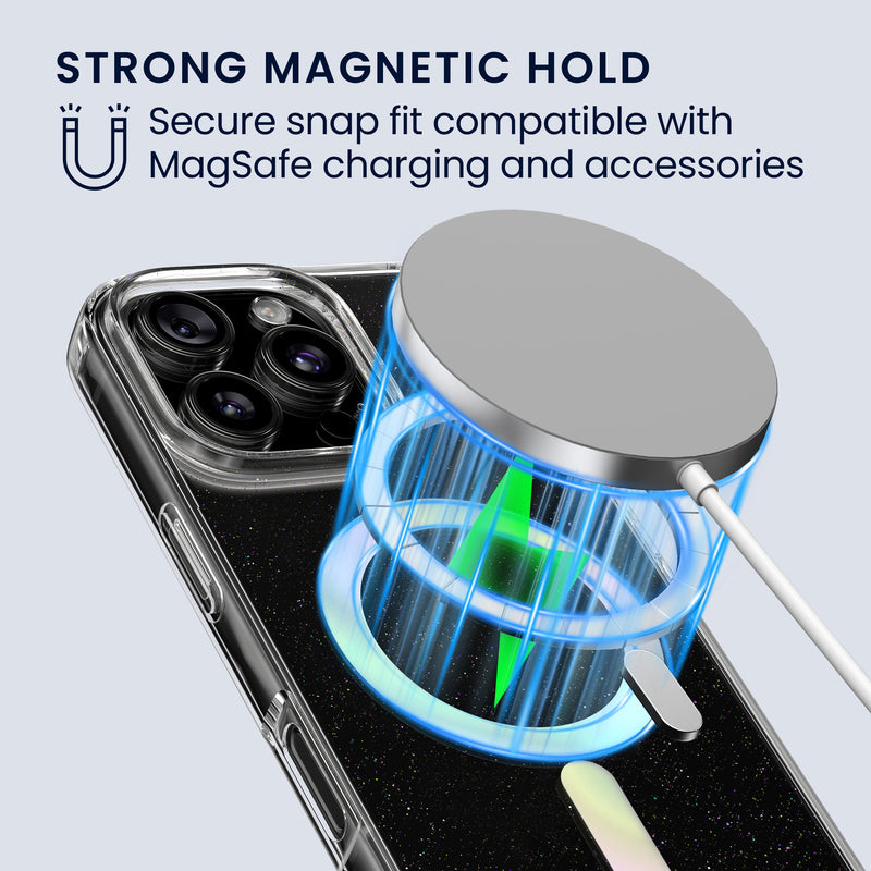 kwmobile Hülle kompatibel mit Apple iPhone 16 Pro Max Handyhülle Hard Case mit TPU Bumber Schutzhülle kompatibel mit MagSafe Kameraschutz