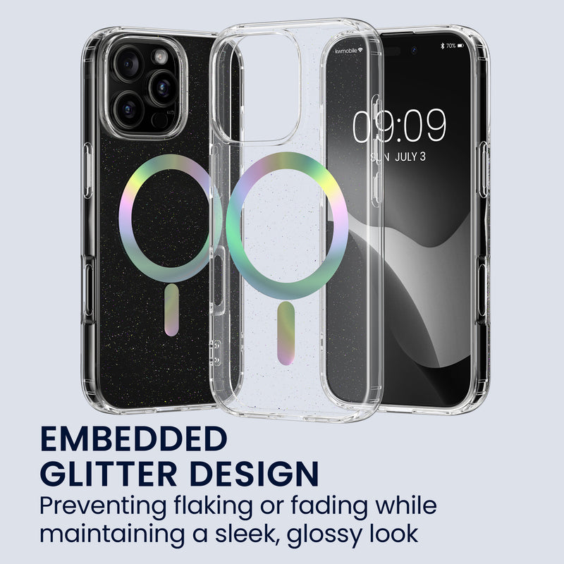 kwmobile Hülle kompatibel mit Apple iPhone 16 Pro Max Handyhülle Hard Case mit TPU Bumber Schutzhülle kompatibel mit MagSafe Kameraschutz
