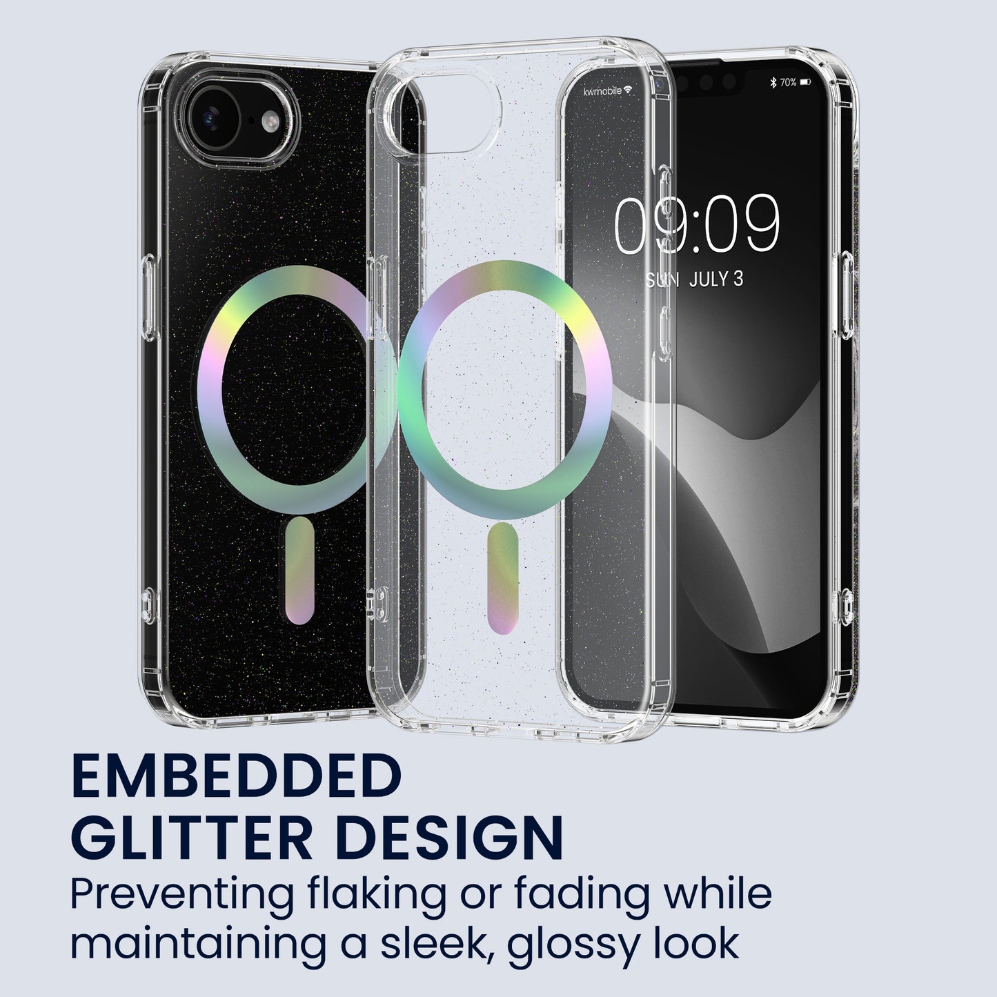 kwmobile Hülle kompatibel mit Apple iPhone 17e / iPhone 16e Handyhülle Hard Case mit TPU Bumber Schutzhülle kompatibel mit MagSafe Kameraschutz