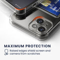 kwmobile Hülle mit Kartenfach kompatibel mit Apple iPhone 15 - Soft Case - Schutzhülle