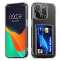 kwmobile Hülle mit Kartenfach kompatibel mit Apple iPhone 15 Pro Max Soft Case Schutzhülle