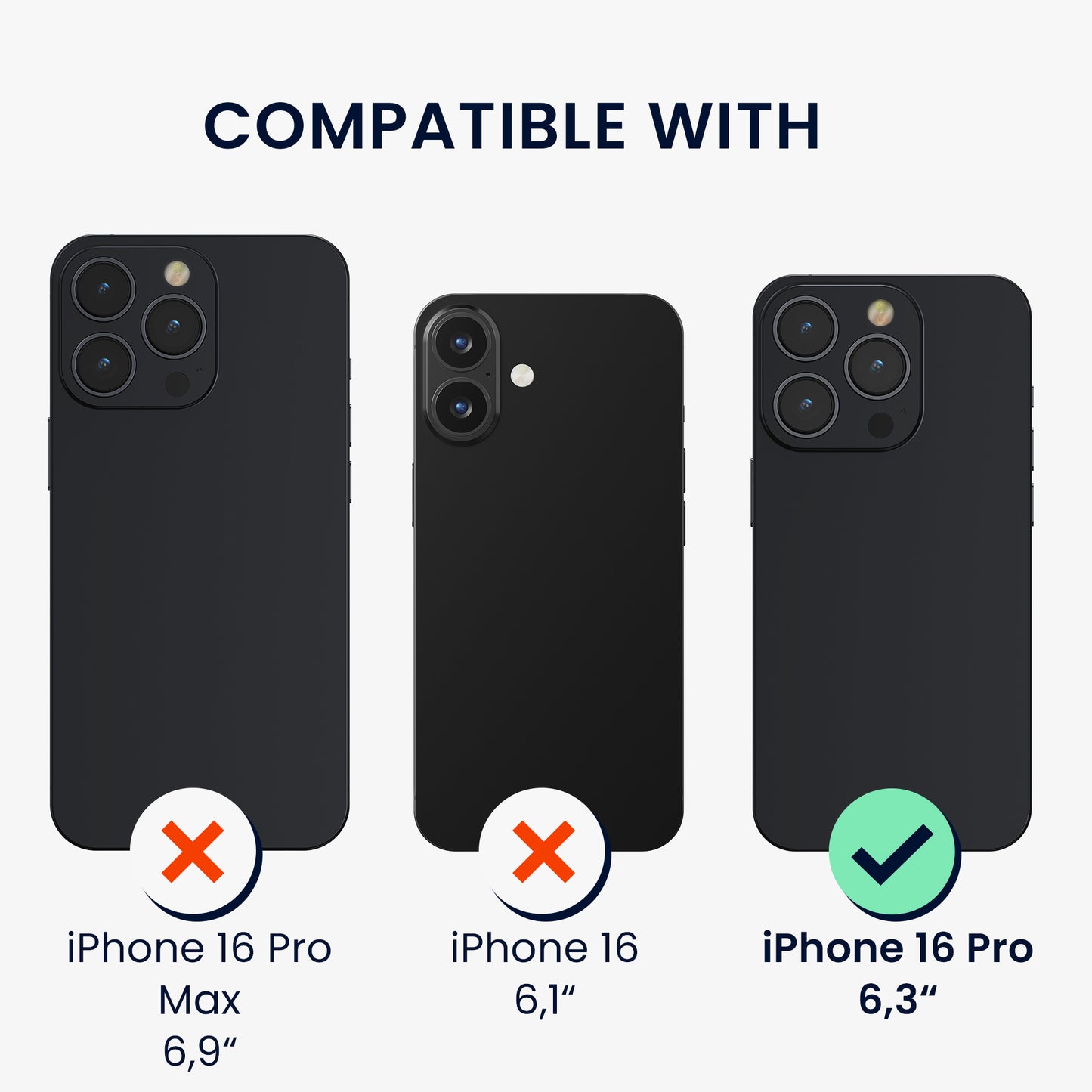kwmobile Hülle mit Kartenfach kompatibel mit Apple iPhone 16 Pro - Soft Case - Schutzhülle
