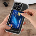 kwmobile Hülle mit Kartenfach kompatibel mit Apple iPhone 16 Pro - Soft Case - Schutzhülle