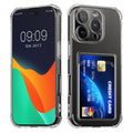 kwmobile Hülle mit Kartenfach kompatibel mit Apple iPhone 16 Pro Max - Soft Case - Schutzhülle