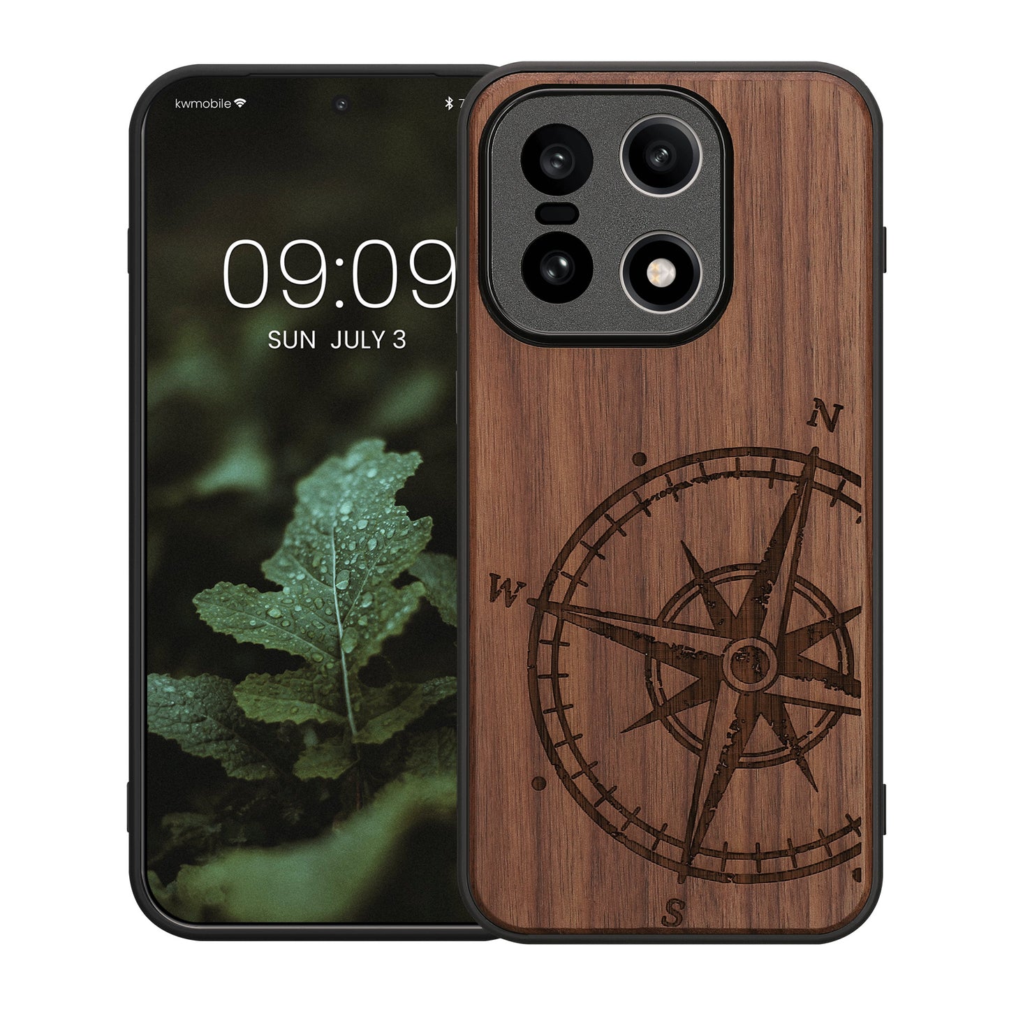 kwmobile Hülle kompatibel mit OnePlus 15 Handy Cover TPU Handyhülle Kompass Vintage