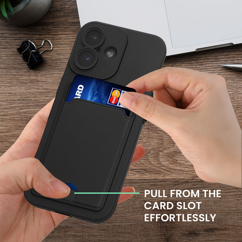 kwmobile Handyhülle kompatibel mit Apple iPhone 17 Hülle - Handy Cover mit Fach für Karten