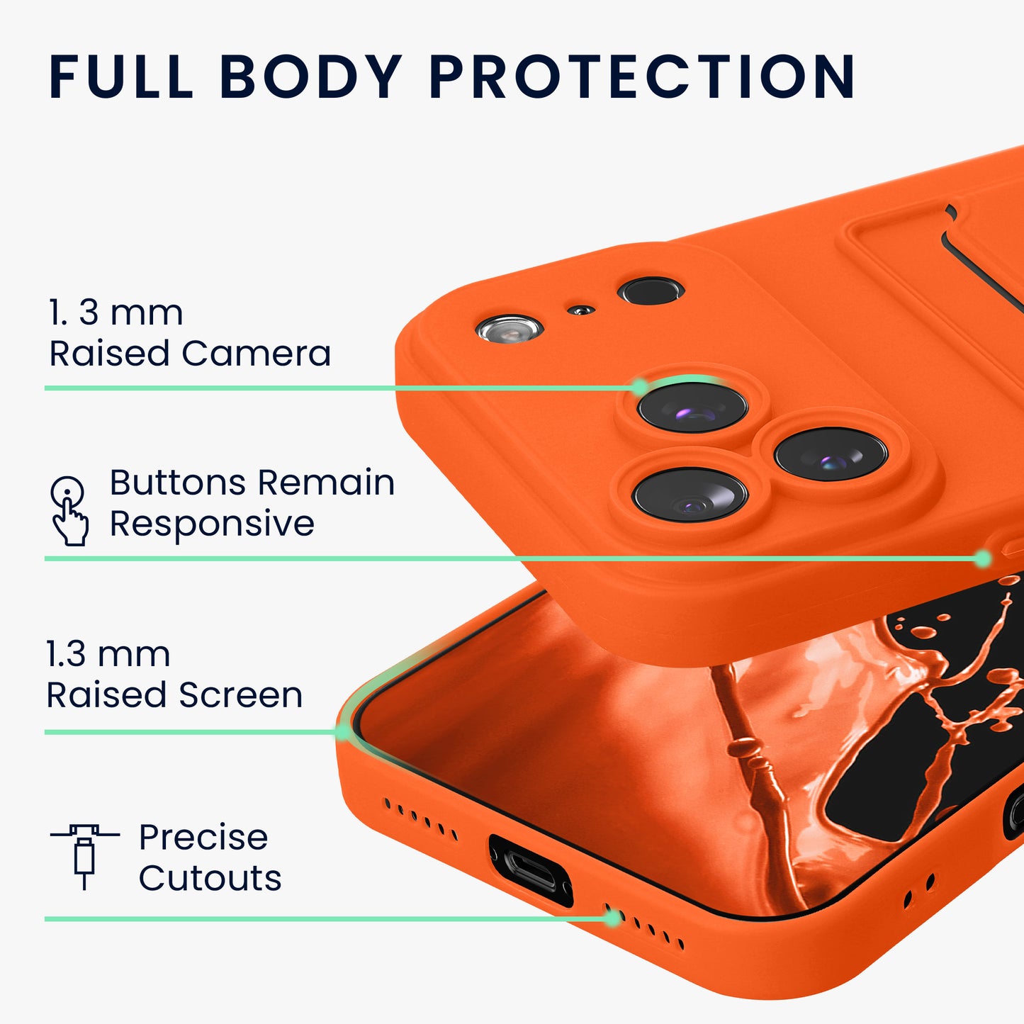 kwmobile Handyhülle kompatibel mit Apple iPhone 17 Pro Max Hülle - Handy Cover mit Fach für Karten