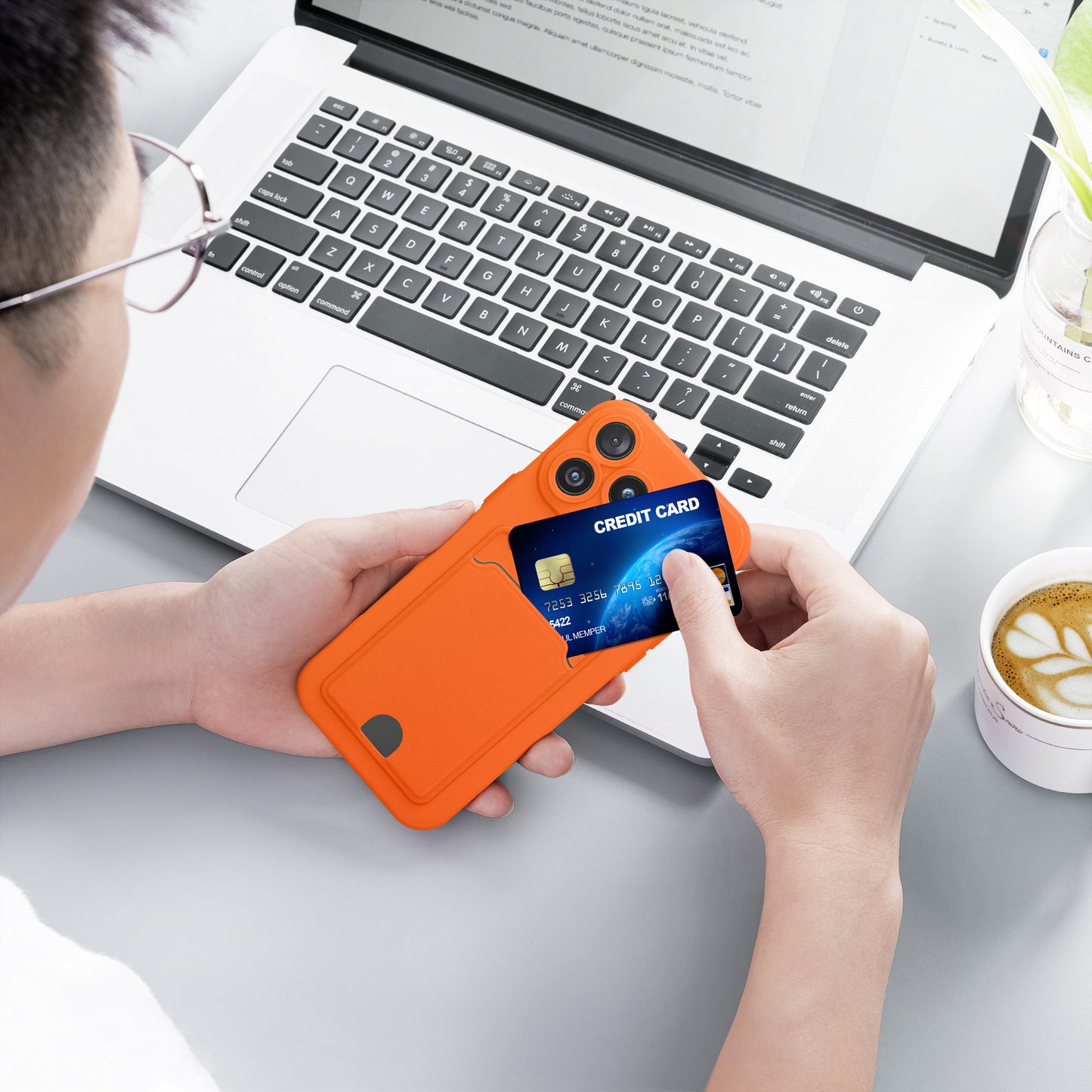 kwmobile Handyhülle kompatibel mit Apple iPhone 17 Pro Max Hülle - Handy Cover mit Fach für Karten