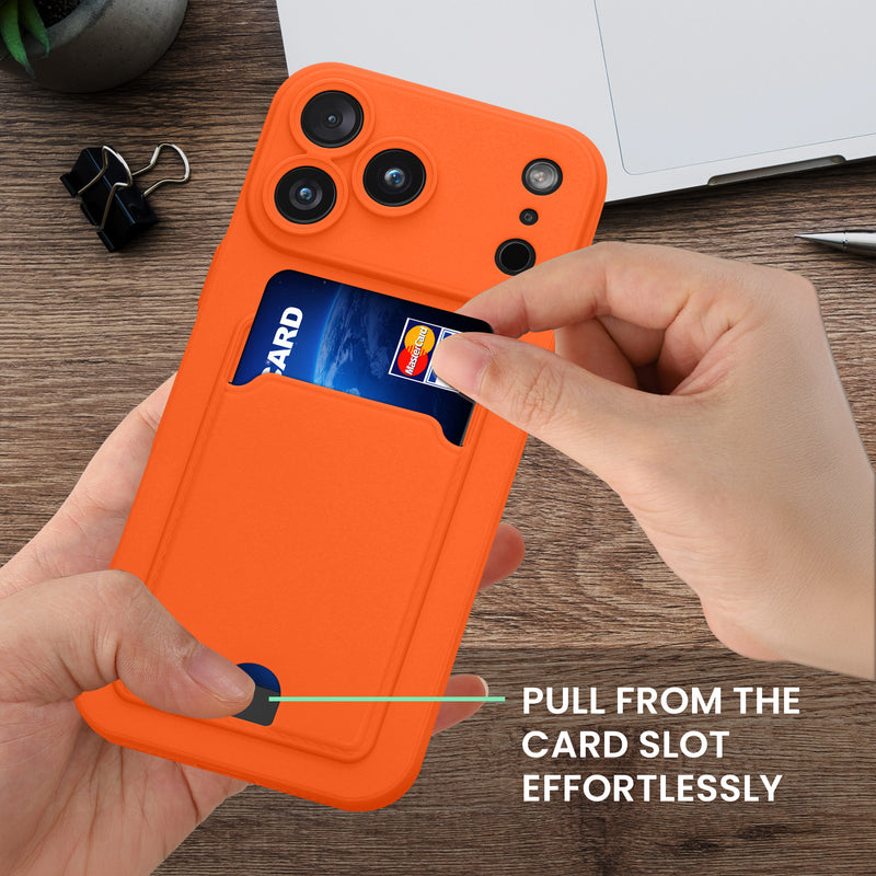 kwmobile Handyhülle kompatibel mit Apple iPhone 17 Pro Max Hülle - Handy Cover mit Fach für Karten