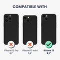 kwmobile Handyhülle kompatibel mit Apple iPhone 13 - Handy Cover mit Fach für Karten