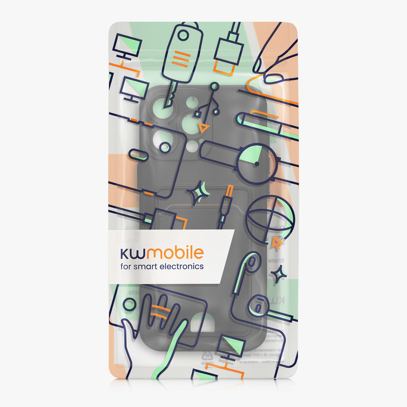 kwmobile Handyhülle kompatibel mit Apple iPhone 16 Pro Max Hülle - Handy Cover mit Fach für Karten