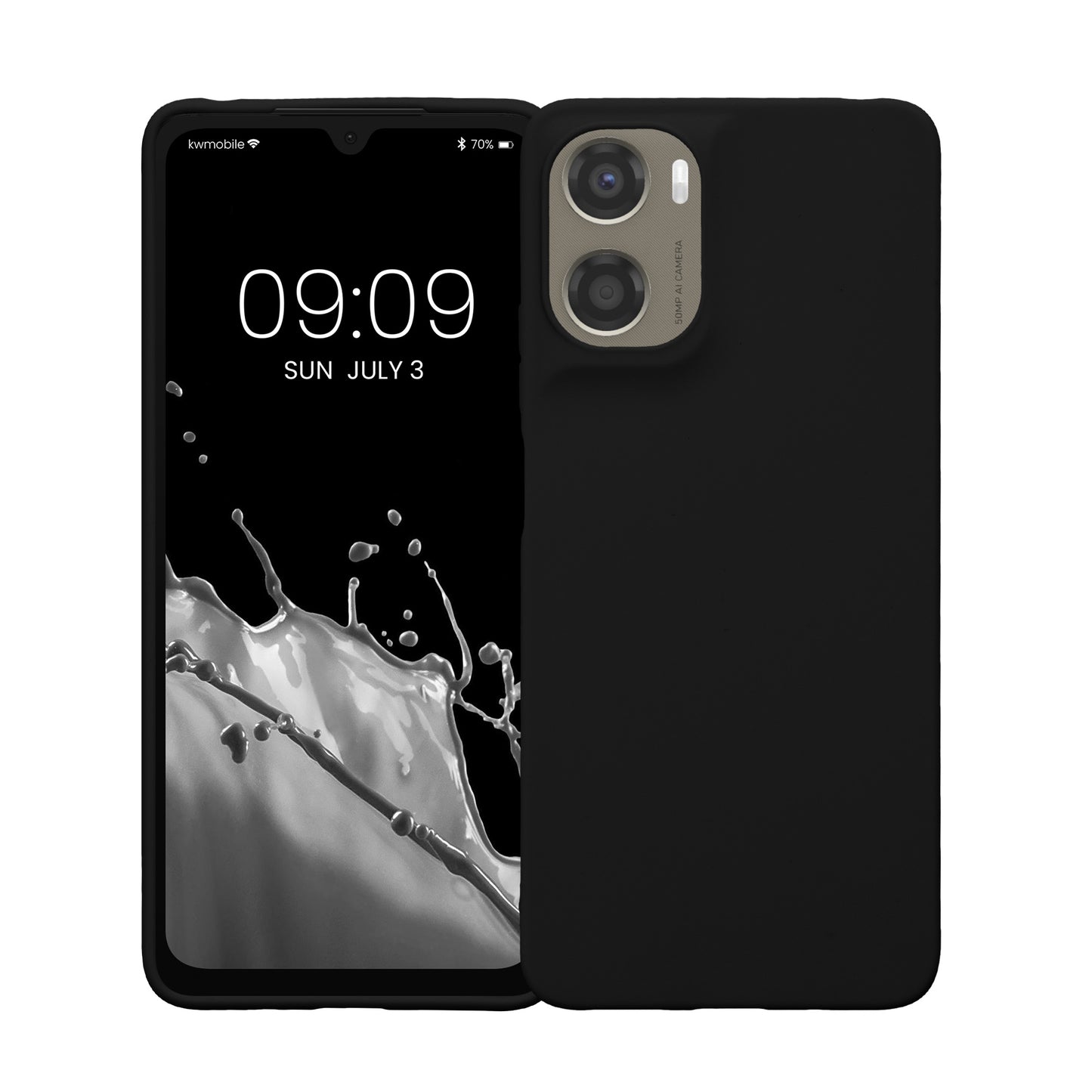 kwmobile Handyhülle für Motorola Moto G06 Hülle - Kabelloses Laden - Schutzhülle Cover