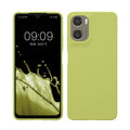 kwmobile Hülle kompatibel mit Motorola Moto G06 Hülle - weiches TPU Silikon Case - Cover geeignet für kabelloses Laden - Matcha Grün Matcha Grün  