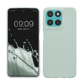 kwmobile Hülle kompatibel mit Motorola Moto G57 Power / Moto G67 Power Hülle - weiches TPU Silikon Case - Cover geeignet für kabelloses Laden - Cool Mint Cool Mint  